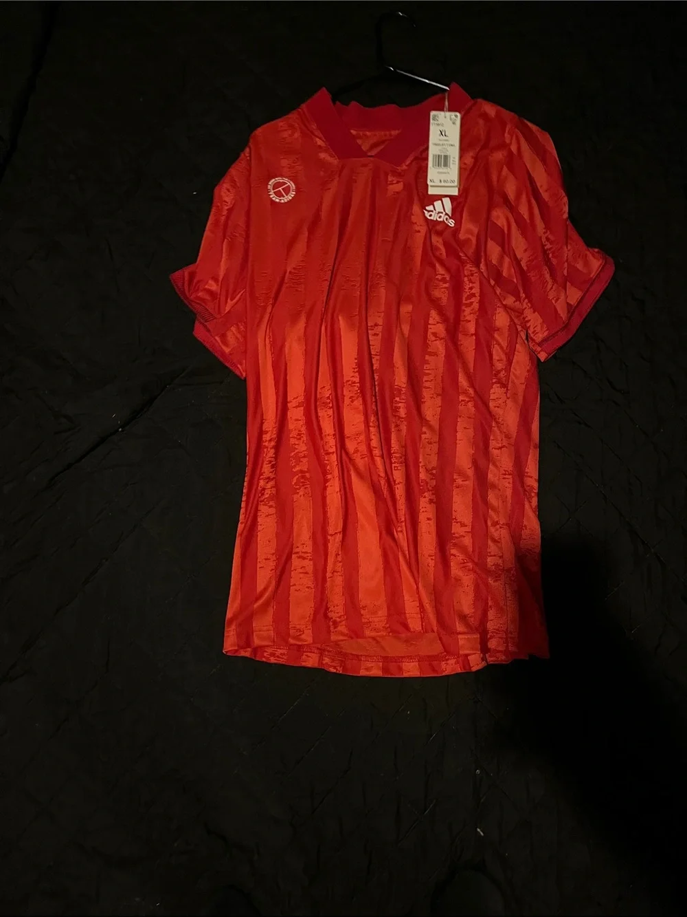 adidas Red Kids Short-Sleeve Soccer Jersey